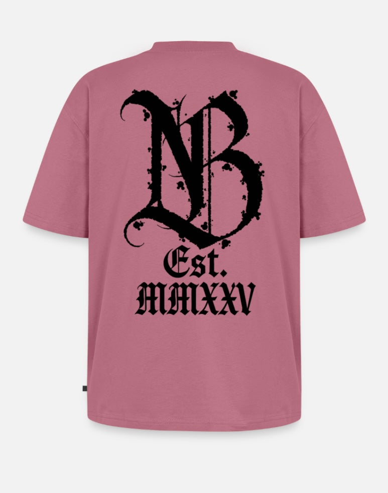 T-Shirt Neverbreaker Monogramm Pink