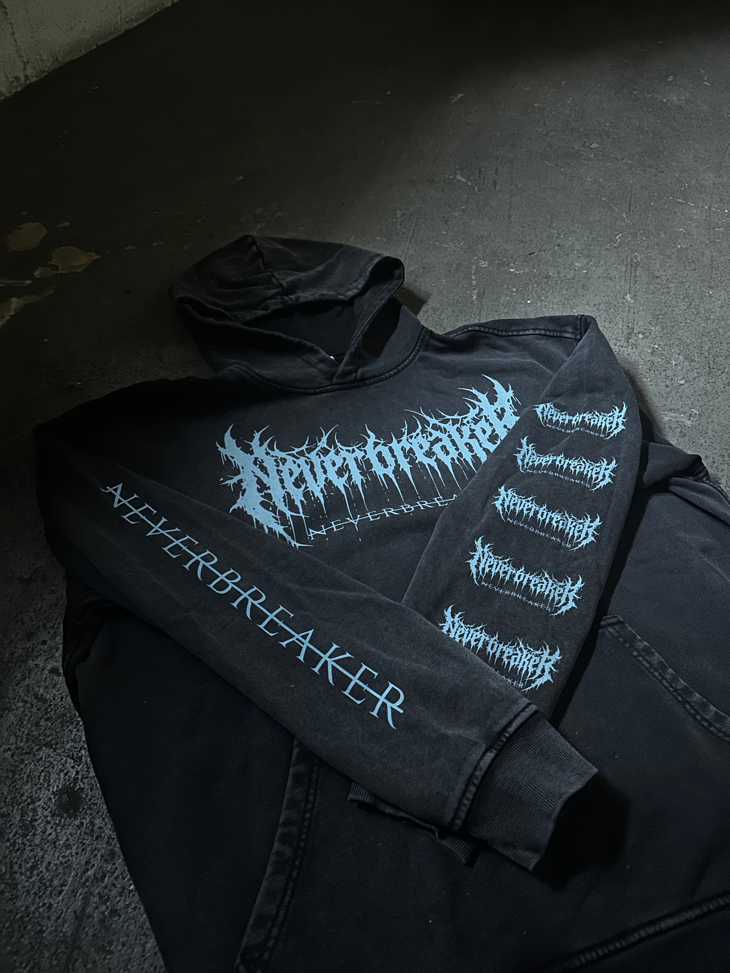 The Dark Heart Hoodie Ice Blue