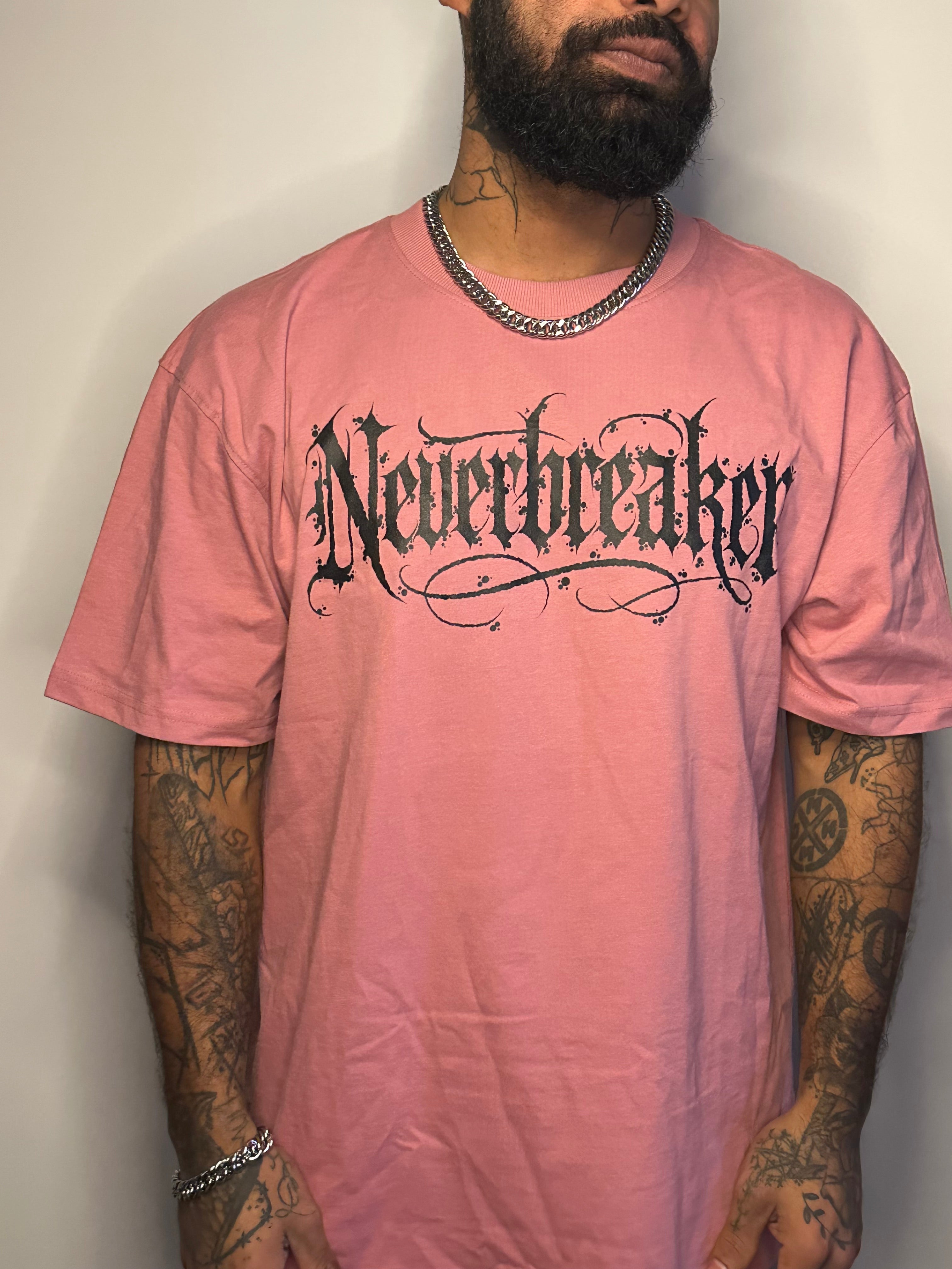 T-Shirt Neverbreaker Monogramm Pink