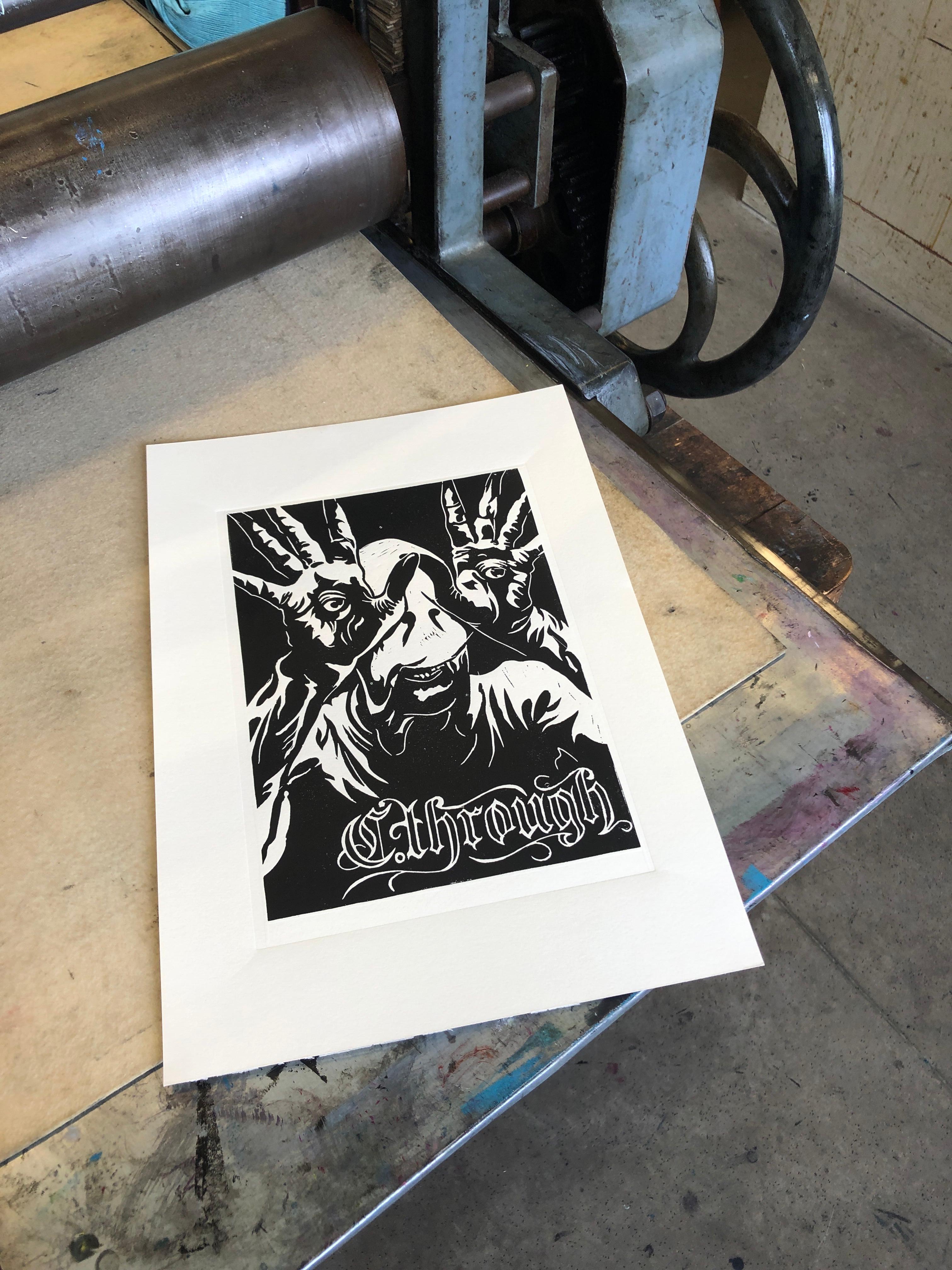 Linoldruck Labyrinth 2.0 (Art print)